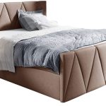 Επενδυμένο κρεβάτι Aldo Lux-Mpez Skouro-120 x 200