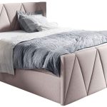 Επενδυμένο κρεβάτι Aldo Lux-Roz-160 x 200