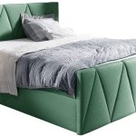 Επενδυμένο κρεβάτι Aldo Lux-Prasino-200 x 200