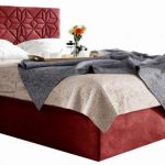 Επενδυμένο κρεβάτι Box 1-Kokkino-140 x 200