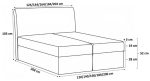 Επενδυμένο κρεβάτι Box 1-Prasino-160 x 200 - Image 3