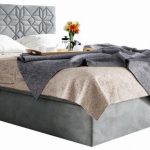 Επενδυμένο κρεβάτι Box 1-Gkri-200 x 200