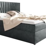 Επενδυμένο κρεβάτι Box 2-Gkri-140 x 200