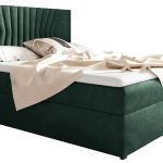 Επενδυμένο κρεβάτι Box 2-Prasino-160 x 200