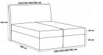 Επενδυμένο κρεβάτι Box 2-Kafe-140 x 200 - Image 3
