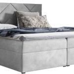 Επενδυμένο κρεβάτι Box 3-Gkri Anoixto-140 x 200