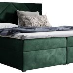 Επενδυμένο κρεβάτι Box 3-Prasino-140 x 200