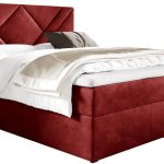 Επενδυμένο κρεβάτι Box 6-Kokkino-160 x 200