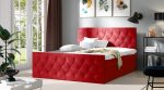 Επενδυμένο κρεβάτι Sky lux-Kokkino-160 x 200 - Image 2