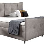 Επενδυμένο κρεβάτι Bergamo Lux-Gkri-200 x 200