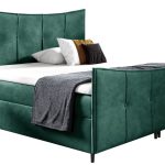 Επενδυμένο κρεβάτι Bergamo Lux-Prasino-160 x 200