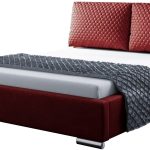 Επενδυμένο κρεβάτι Dubaj-Kokkino-120 x 200