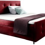 Επενδυμένο κρεβάτι Viena-Kokkino-200 x 200