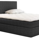 Επενδυμένο κρεβάτι Basic-Gkri Skouro-140 x 200