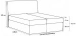 Επενδυμένο κρεβάτι Basic-Mpez-180 x 200 - Image 3