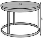 Τραπεζάκι σαλονιού Marco-Leuko-Xriso - Image 2