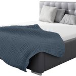 Επενδυμένο κρεβάτι Verdo-Grafitis-200 x 200