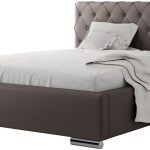 Επενδυμένο κρεβάτι Piura-Gkri Skouro-200 x 200