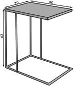 Βοηθητικό τραπεζάκι Peso II-Mauro-Gkri - Image 2