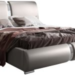 Επενδυμένο κρεβάτι Ivory-Gkri-180 x 200