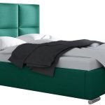 Επενδυμένο κρεβάτι Madelyn-Prasino-160 x 200