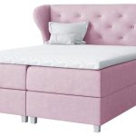 Επενδυμένο κρεβάτι Bakarat-Roz-180 x 200