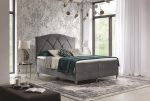 Επενδυμένο κρεβάτι Brando-Gkri-180 x 200 - Image 2