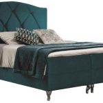 Επενδυμένο κρεβάτι Brando-Petrol-160 x 200