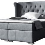 Επενδυμένο κρεβάτι Dutti-Gkri Skouro-160 x 200