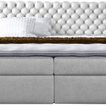 Επενδυμένο κρεβάτι Piano-Gkri-200 x 200