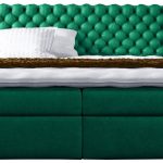 Επενδυμένο κρεβάτι Piano-Prasino-120 x 200