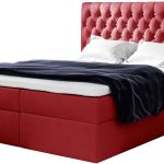 Επενδυμένο κρεβάτι Noma-Kokkino-180 x 200