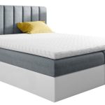 Επενδυμένο κρεβάτι Vigo-Gkri-Leuko-180 x 200