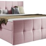 Επενδυμένο κρεβάτι Charlotte-Roz-180 x 200