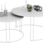 Σετ τραπεζάκια σαλονιού Yuumi-Leuko