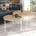 Σετ τραπεζάκια σαλονιού Yuumi-Leuko-Sonoma