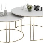 Σετ τραπεζάκια σαλονιού Yuumi-Xruso - Leuko