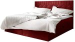 Επενδυμένο κρεβάτι Box 5-Kokkino-160 x 200