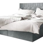 Επενδυμένο κρεβάτι Box 5-Gkri-200 x 200