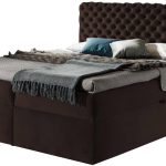 Επενδυμένο κρεβάτι Chesterfield-Kafe-140 x 200