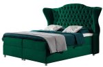 Επενδυμένο κρεβάτι Livia-Prasino-140 x 200