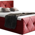 Επενδυμένο κρεβάτι Crystal lux-Kokkino-120 x 200