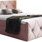 Επενδυμένο κρεβάτι Crystal lux-Roz-200 x 200