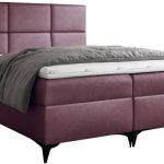 Επενδυμένο κρεβάτι Fava-Roz-180 x 200