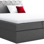 Επενδυμένο κρεβάτι Paros-Gkri-140 x 200