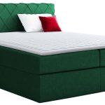 Επενδυμένο κρεβάτι Paros-Prasino-140 x 200