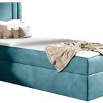 Επενδυμένο κρεβάτι Carmen Mini-Galazio-90 x 200-Aristera