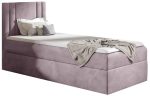 Επενδυμένο κρεβάτι Carmen Mini-Roz-90 x 200-Aristera