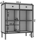 Μπουφές Code 2D2S-Prasino - Image 3