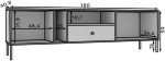 Έπιπλο τηλεόρασης Code2D1S-Mpez - Image 3